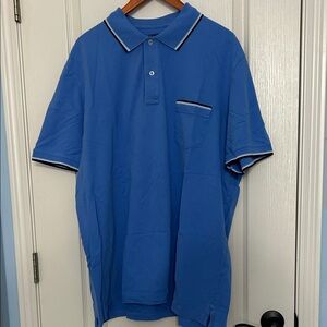 Men's Land’s End Blue Polo Shirt with pocket